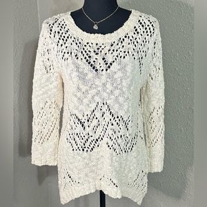 WD.NY Cream‎ Knit Sweater